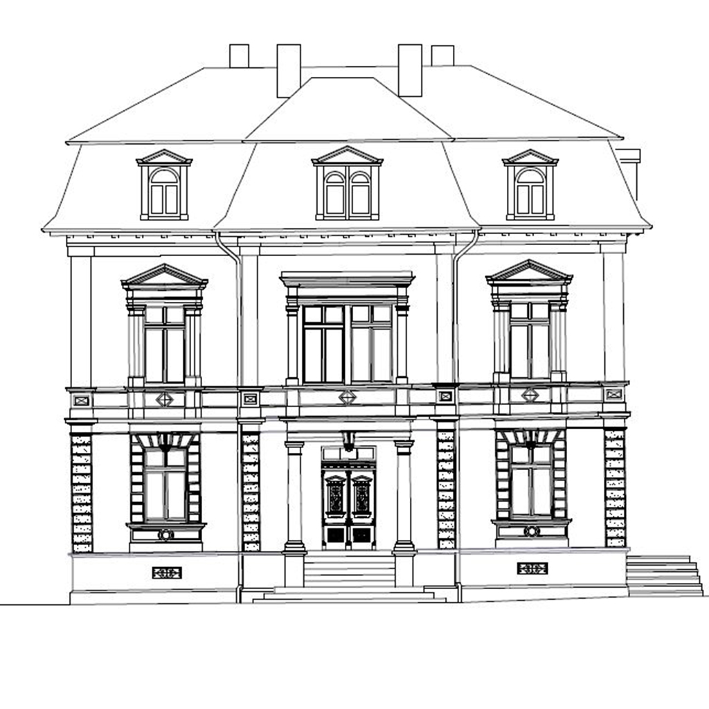 Koppsche Villa Zeichnung